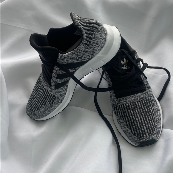 adidas Shoes - Adidas Knit Black and White Running Shoes
